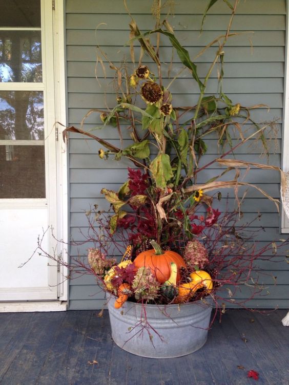 Nevyužité plechové lavory a vázy nevyhazujte! 20+ inspirací na podzimní tvoření Nevyužité plechové lavory a vázy nevyhazujte! 20+ inspirací na podzimní tvoření