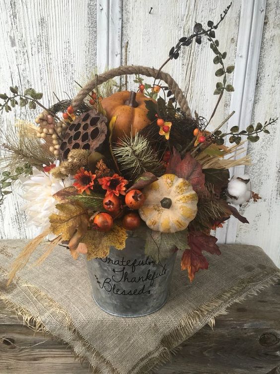 Nevyužité plechové lavory a vázy nevyhazujte! 20+ inspirací na podzimní tvoření Nevyužité plechové lavory a vázy nevyhazujte! 20+ inspirací na podzimní tvoření
