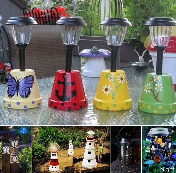 20+ inspirací na venkovní osvětlení: Využijte obyčejné květináče! – Prima inspirace