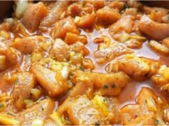 Przepis na marynowane paski wieprzowe z curry i musztardą: Mięso, które rozpływa się w ustach Soczyste paski wieprzowe w marynacie z curry i musztardą