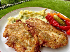 Sycący czernogórski kotlet w chrupiącym ziemniaczanym cieście