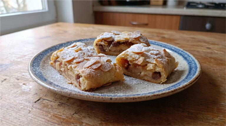 Strudel jabłkowy z makiem: Kruche ciasto twarogowe i soczyste nadzienie